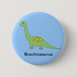 Brachiosaurus-Dinosaurier Button