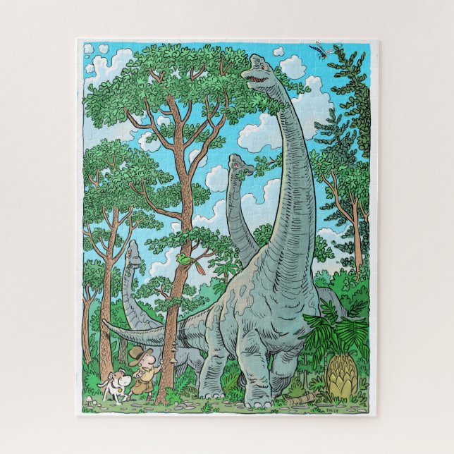 Brachiosaurus Puzzle 520 Stück (Vertikal)
