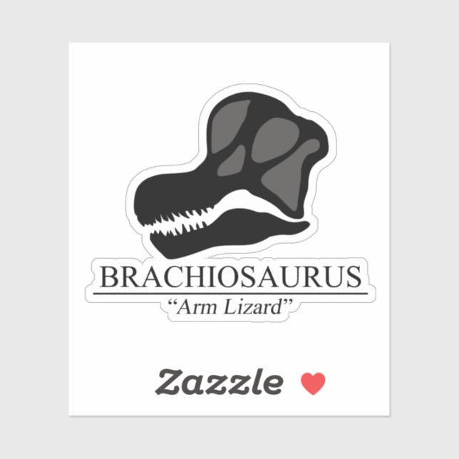 Brachiosaurus Skull Aufkleber (Blatt)