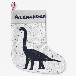 Brachiosaurus Spritzer Paint Christmas Strumpf Kleiner Weihnachtsstrumpf