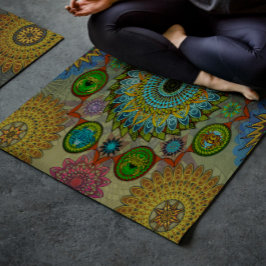 Brachyuras symbolische Kunst der Mandala Yogamatte