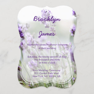 Bracket Lavender Bohemian Wedding Invitations