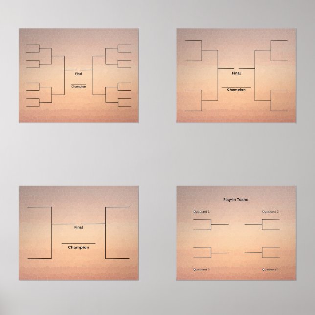 Bracket Tourney Basketball 16 8 4 Team Play In (Recto)