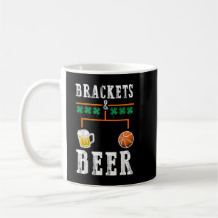 Brackets und Bier März Basketball Uni Tournam Kaffeetasse