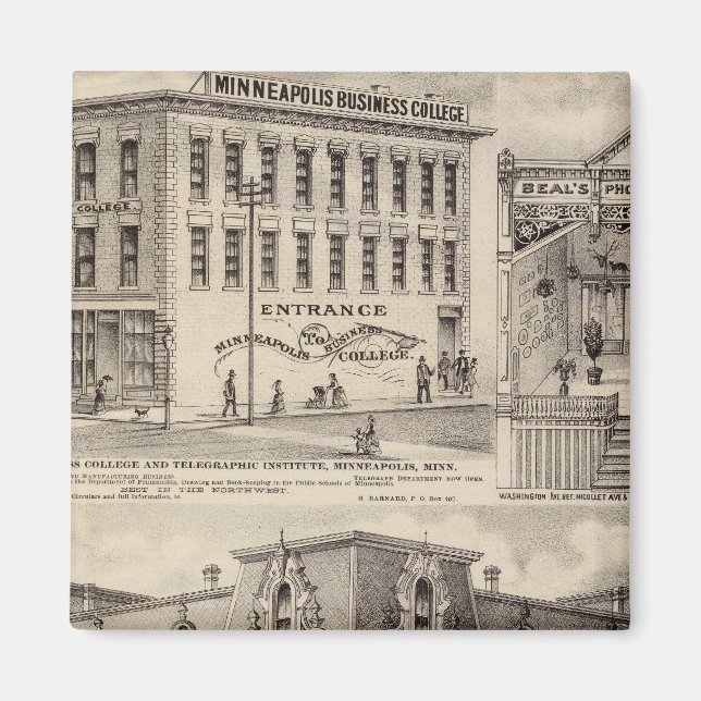Brackett's Block, Minnesota Magnet (Vorne)