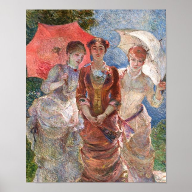 Bracquemond Trio's Femmes aux Paraplus Poster (Vorne)