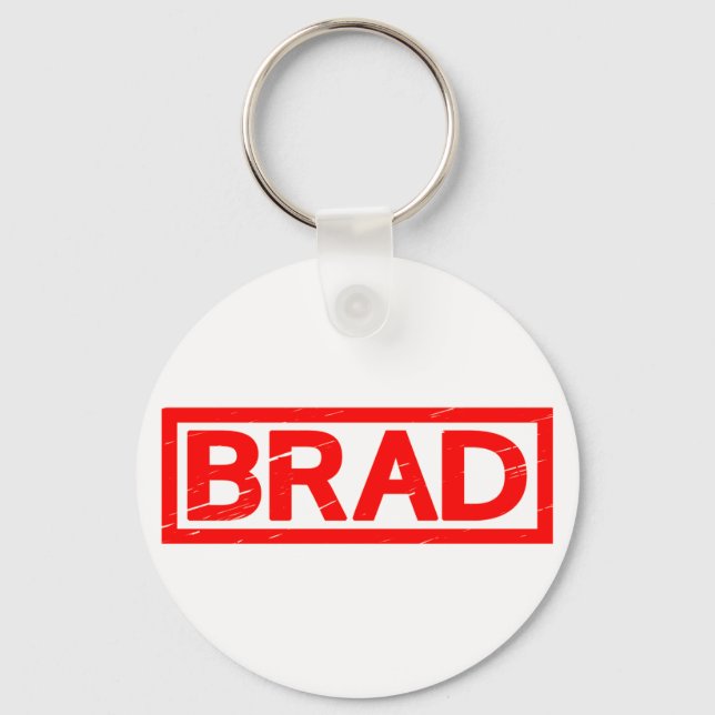 Brad Briefmarke Schlüsselanhänger (Vorderseite)