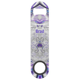 BRAD ~ Lila Silber weiß ~ Original Fraktal ~ Speed Flaschenöffner