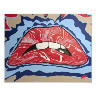 Brad Majors Inspiriert Rocky Horror Lips Fotodruck