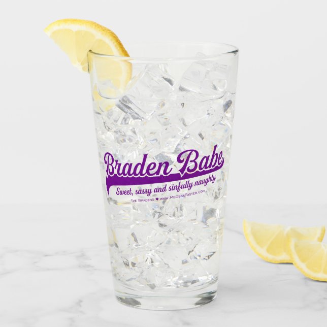 Braden Babe Trinkglas Glas (Vorderseite Ice)