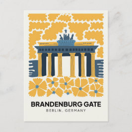 Bradenburger Tor Berlin abstrakte Reisemöglichkeit Postkarte
