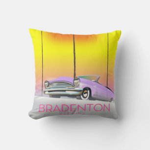 Bradenton Florida Classic Reiseplakat Kissen