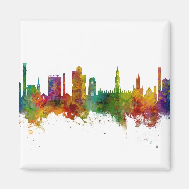 Bradford England Skyline Magnet (Vorne)