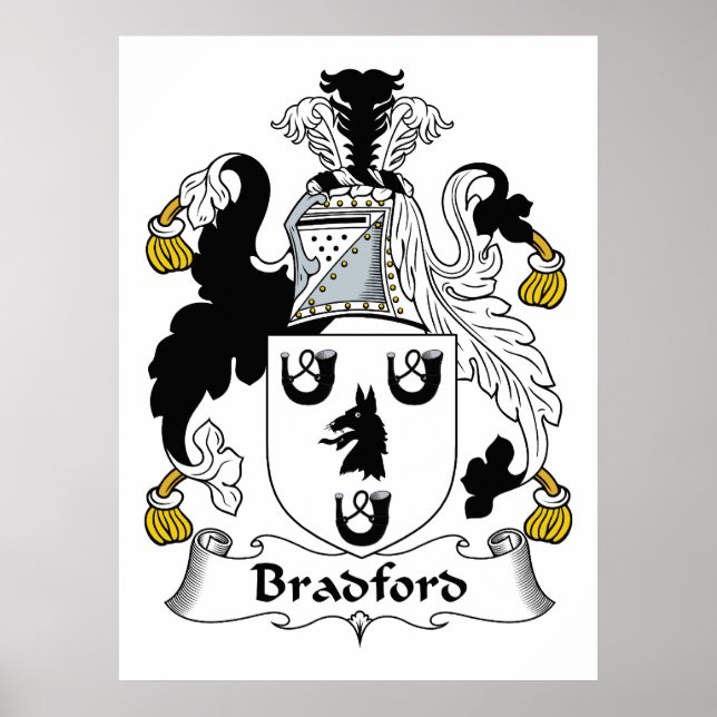 Bradford Familienwappen Poster (Vorne)