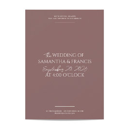 Bradford Modern Foto and Typografy Wedding Einladung