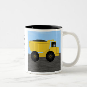 Bradley Kipper LKW personalisierte Namens-Tasse Zweifarbige Tasse