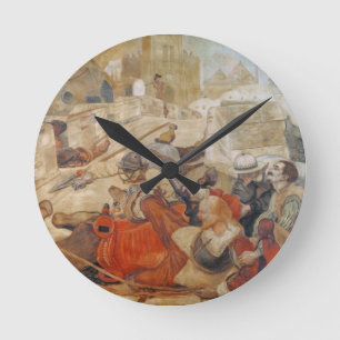 Bradshaw's defence of Manchester (1642) Runde Wanduhr