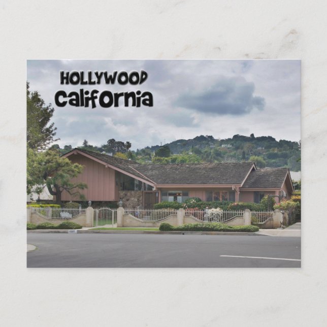 Brady Bunch House Hollywood California Postcard Postkarte (Vorderseite)