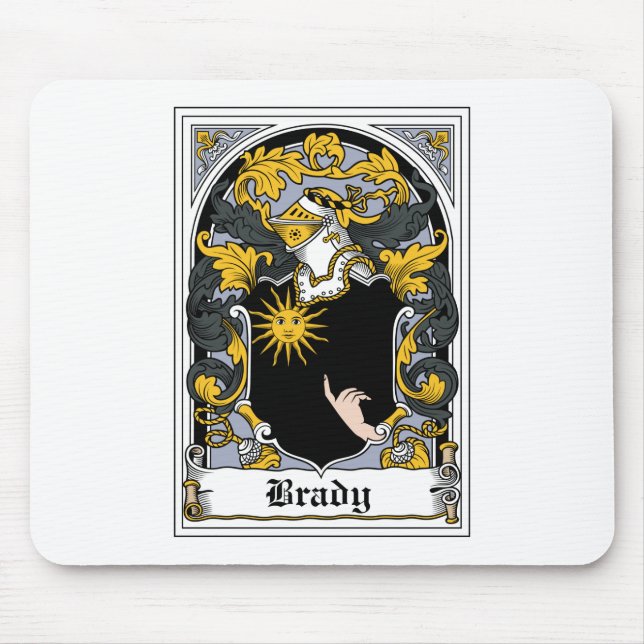 Brady Familienwappen Mousepad (Vorne)