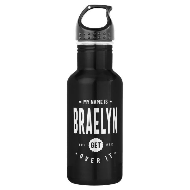 Braelyn Personalisiert Name Birthday Edelstahlflasche (Vorderseite)
