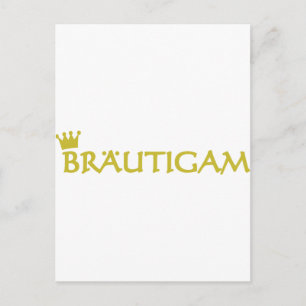 Braeutigam-Symbol Postkarte