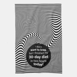 Brag Über Diet Funny Joke Geschirrtuch