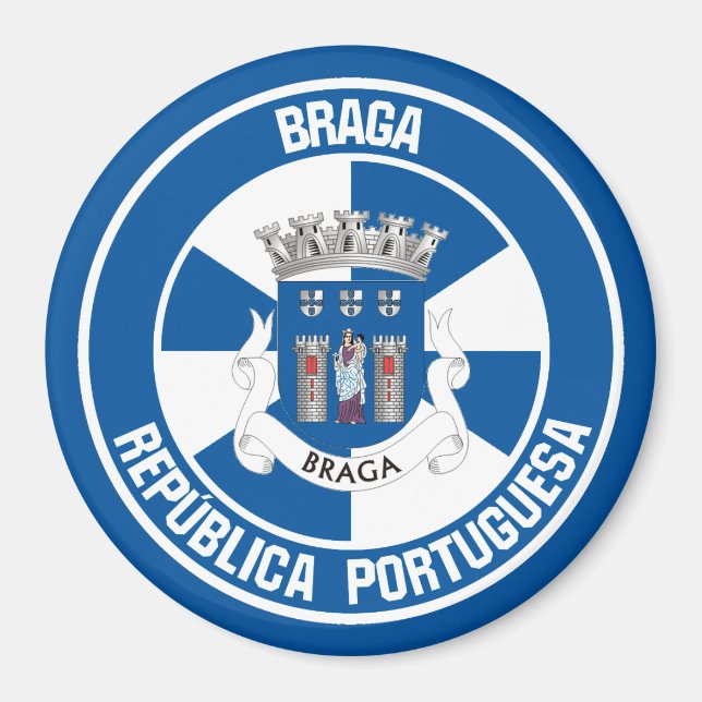 Braga Round Emblem Magnet (Vorne)
