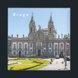 Braga. Sicht auf das Stadtzentrum. Magnet<br><div class="desc">Braga. Sicht auf das Stadtzentrum.Reise- . Europa. Portugal. Braga. Seht. Stadtblick. Architektur. Largo Carlos Amarante.  Kirche São Marcos.</div>