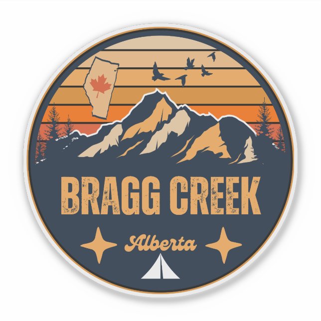 Bragg Creek, Alberta Aufkleber (Vorderseite)