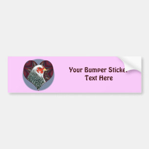 Brahma Hen Heart Autoaufkleber