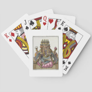 Brahma, hindischer Gott der Schaffung, 'von der Spielkarten