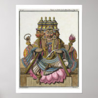 Brahma, hinduistischer Gott der Schöpfung, von 'Vo