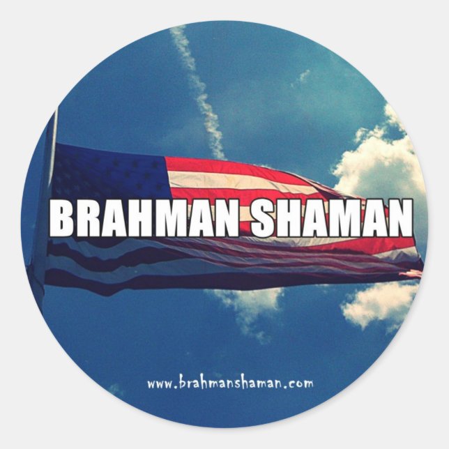 BRAHMAN SHAMAN - STICKER DE DRAPEAU (Devant)