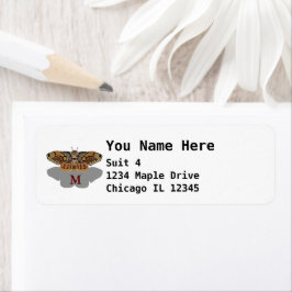 Brahmin Moth Monogram