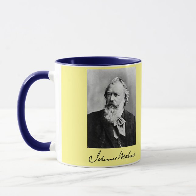 Brahms Classic Composer-Tasse Tasse (Links)