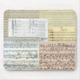 Brahms Musik-Manuskripte Mousepad