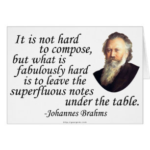 Brahms zur Komposition