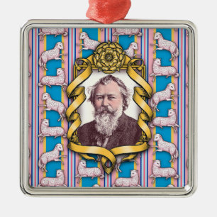 Brahms's Lullaby Silbernes Ornament