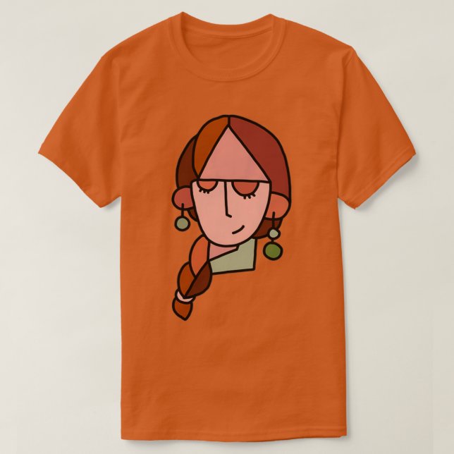Braid Lady T-Shirt (Design vorne)