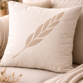 Braided Cream Calm Throw Pillow Kissen