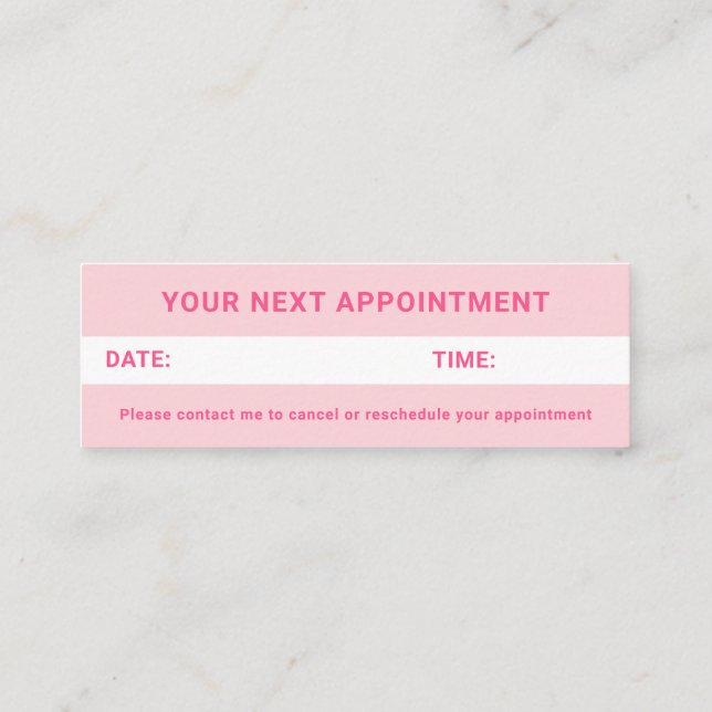 Braids Braider Groovy Retro Ernennung Mini Visitenkarte (Rückseite)