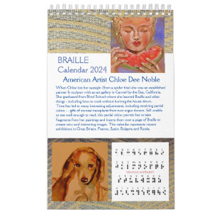 Braille 2024 von Chloe Dee Noble - Kalender