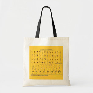 Braille Alphabet Bag Tragetasche