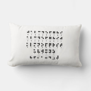 Braille-Alphabet-blinde Buchstaben Lendenkissen