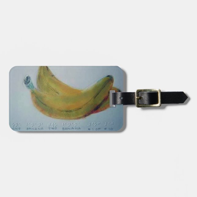 Braille-Karte Nr. 2 Gepäckanhänger (Vorderseite horizontal)