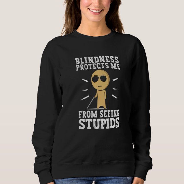 Braille reader blindness awareness blind people Pr Sweatshirt (Vorderseite)