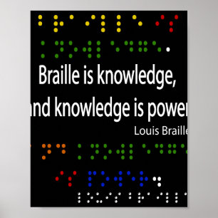 Braille-Schrift Poster