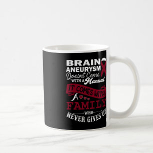 Brain Aneurysm Awareness Burgundy Ribbon Family Su Kaffeetasse