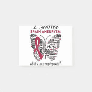 Brain Aneurysm Awareness Month Ribbon Gifts Post-it Klebezettel