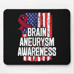 Brain Aneurysm Awareness Ribbon Mousepad